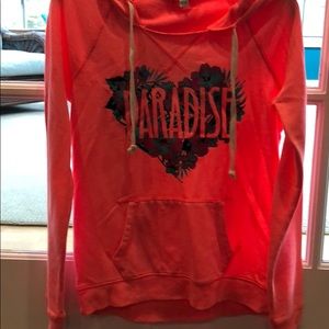 coral paradise sweatshirt
